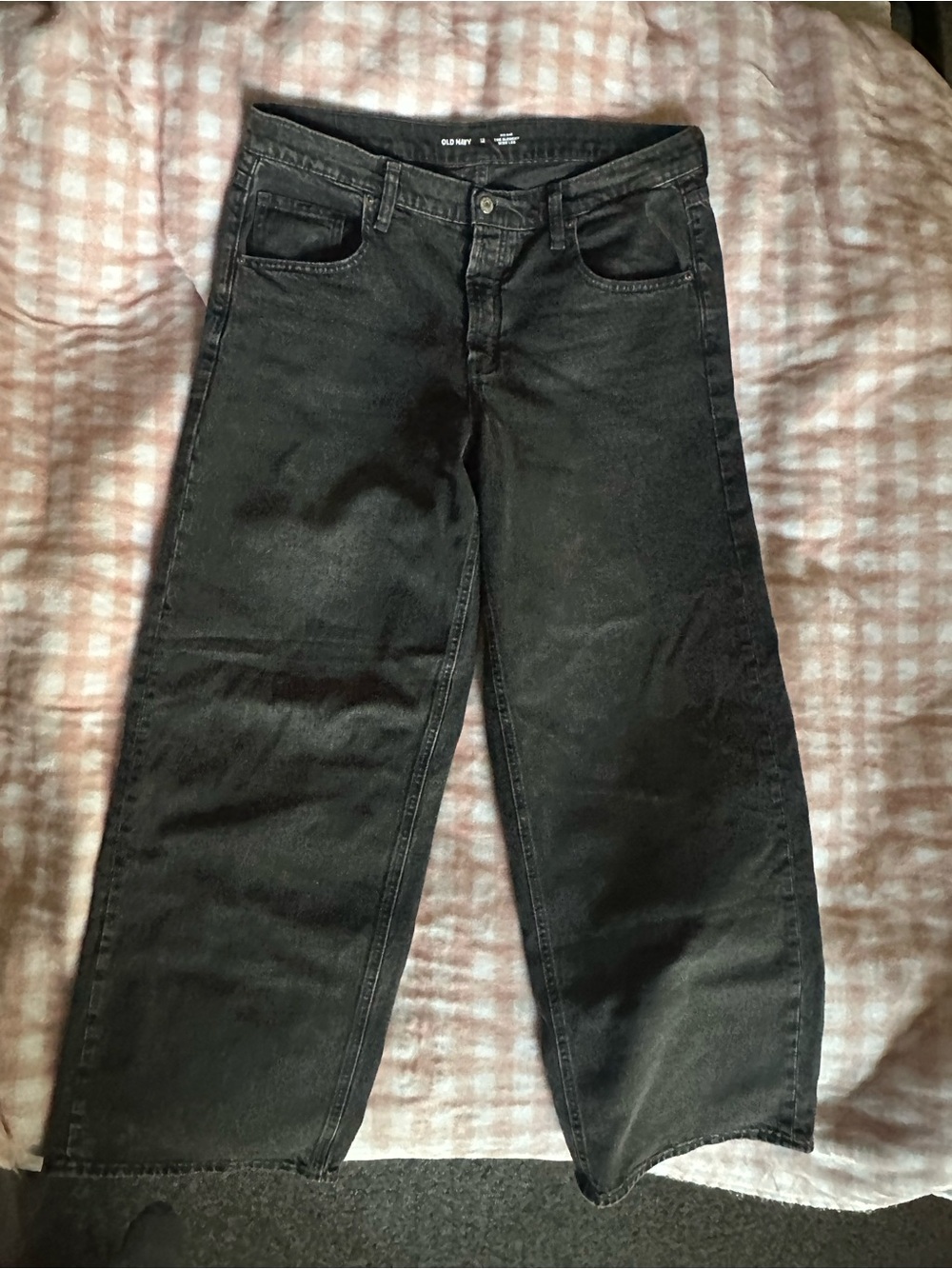 Old Navy Black Relaxed Wide-Leg Women’s Jeans